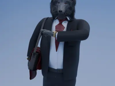 MoonA Businessman  3D model