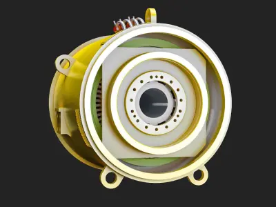 Stator electric motor 3D model