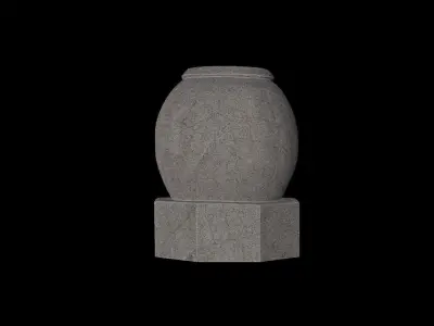 Korean Traditional Jar Statue  3D model