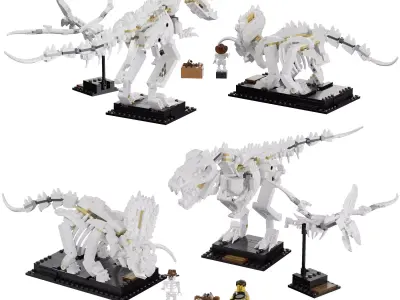 Lego - 21320 Dinosaur Fossils 3D model