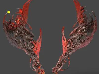 River Styx Throne baroque top 3D model