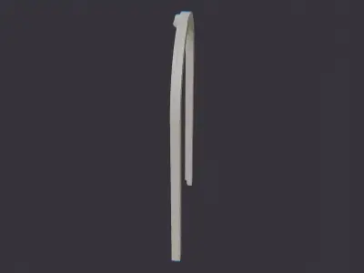 Tan City Hall Archway - Architectural Decor Low-poly 3D model