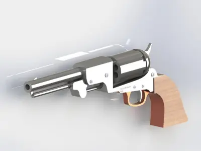 colt dragoon 1848 Free 3D model