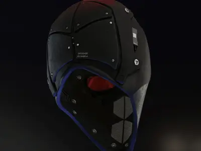 Devtac Ronin Ballistic Mask SLIM Low-poly 3D model