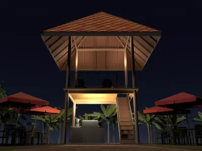 Tropical cafe 26T01 3D model