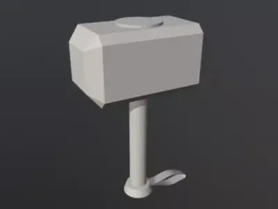 Mjolnir toilet Free 3D model