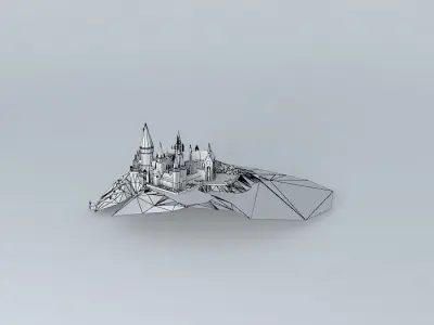 Hogwarts School of Witchcraft and Wizardry Free 3D model