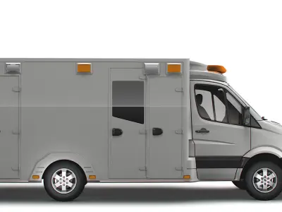 Freightliner Sprinter Box Ambulance 2008 3D model