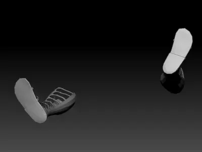 glamorous roman shoe 3D model