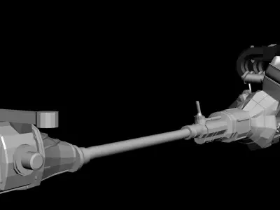 Engine 4 cylinders double cam electronic injection 16v- M42B18 3D model