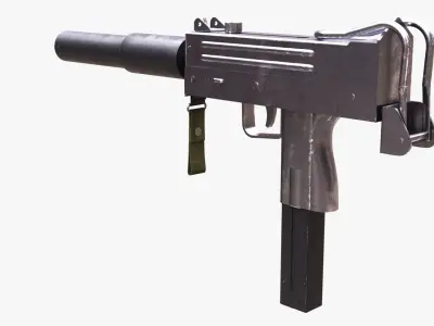 MAC 10 Submachine gun Free 3D model