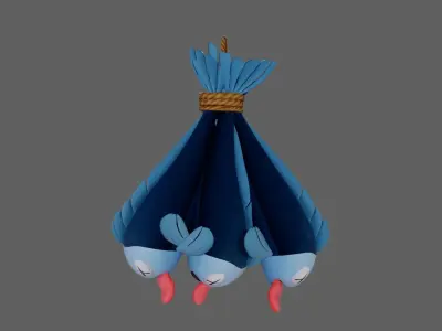  Slippery Fish Low-poly 3D model