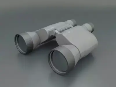 Binocular 3d model binoculars Low-poly 3D model