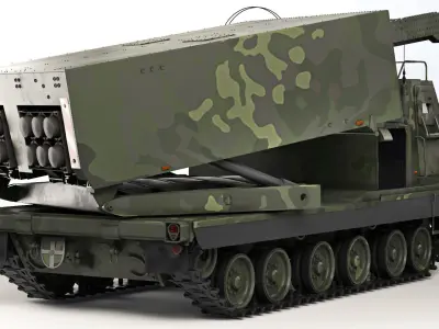 MLRS Mars II 1996 3D model