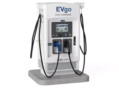 Electric Vehicle Charging Station EV GO 4 3D model