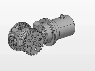 Bikes electric assist system Free 3D model