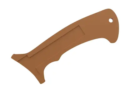 Ergonomic Knife Handle 3D model