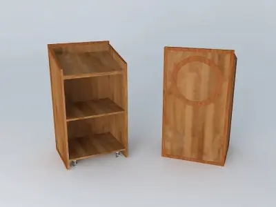 Podium Rectangular Free 3D model