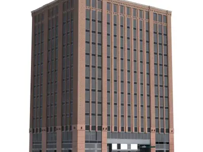 New York corner building 3d model 3D model