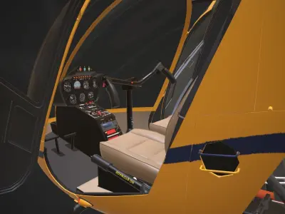 Robinson Helicopter Company R22 Helicopter 3D model