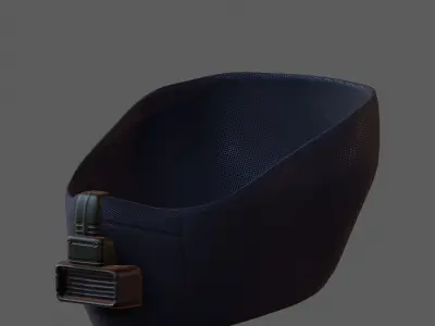 Gas mask helmet 3d model scifi Low-poly  Low-poly 3D model 554