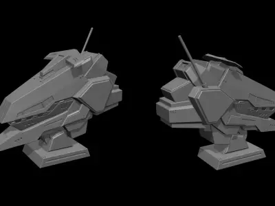 MHX00001 Mecha Supply - Head 3D model