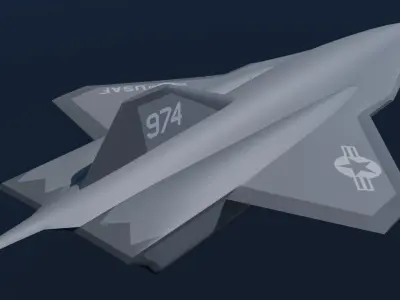 SR72 UAV Concept Low-poly 3D model