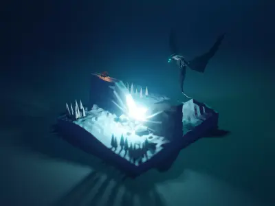 Isometric Dragon  Low-poly 3D model