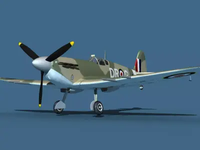 Supermarine Spitfire MkVI V02 3D model