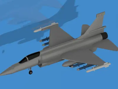 JF17 The Multirole Fighter Jet of Pakistan Air Force 3D model