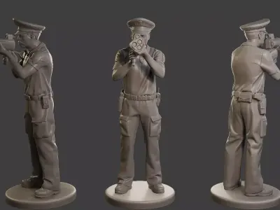 Male Slovac Traffic Police STP 003 3D print model