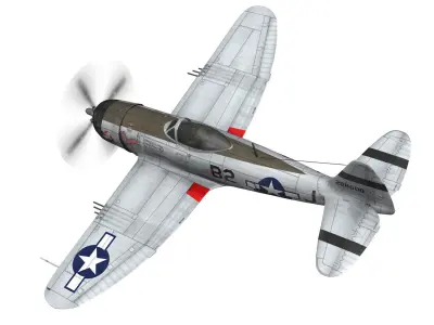 Republic P-47D Thunderbolt - Virginia 3D model