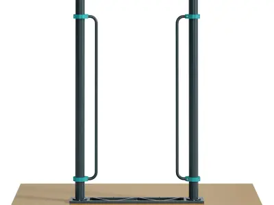 Vertical handrails for wheelchair users Narvik by Kenguru Free low-poly 3D model