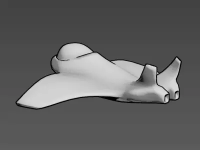 Space shuttle Free low-poly 3D model