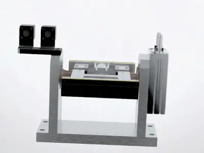 Double rotation feeding mechanism Low-poly 3D model