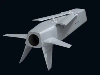 AKF-98A Missile 3D model