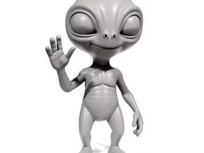 Friendly Alien 2 3D print model