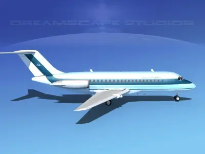 Douglas DC-9-15 Aero Executive 3D model