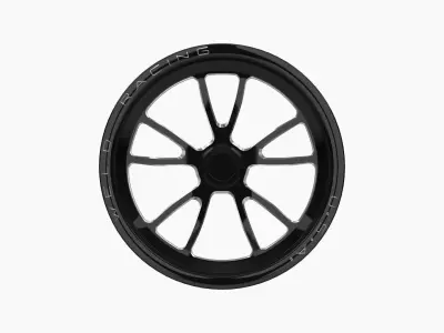 Weld Racing Full Throttle drag front wheel Low-poly 3D model