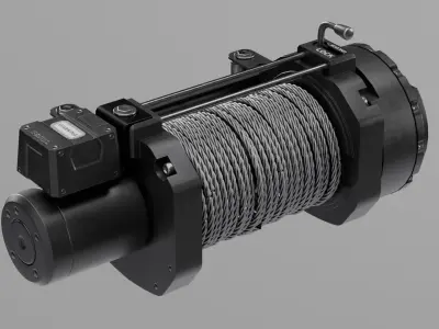 Winch Fully Detailed 3D model