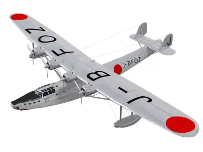 Kawanishi H6K  Ayanami 3D model