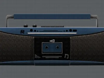 Radio V01 Low-poly 3D model