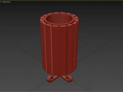 Trash Box - Outdoor Low-poly 3D model purchase