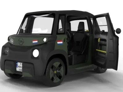 Opel Rocks-e 2020 Dutch Army HQ interior 3D model