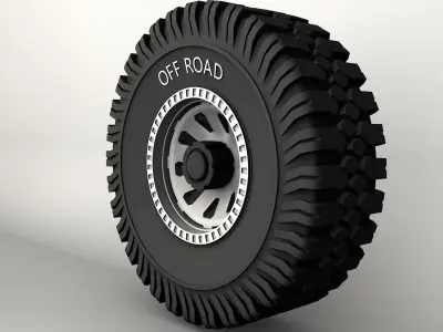 Free 3D printable wheel and tire Free 3D model