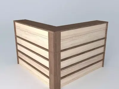 Reception counter Free 3D model purchase