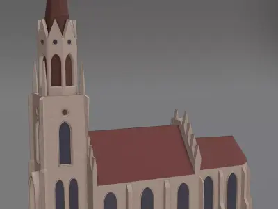 Gothic Church Free 3D model