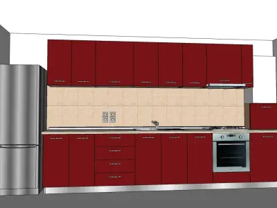 Kitchen Cosmin Free 3D model