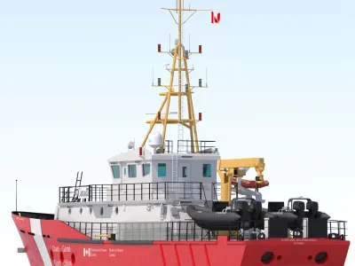 Hero Class Canadian Coast Guard vessel 3D model
