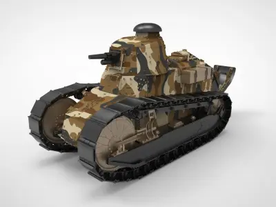 Renault FT tank 3D model